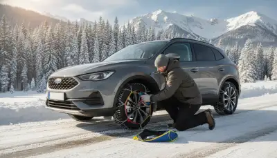 Sichere Fahrt im Winter: So überzeugen die 9mm Schneeketten Größe 130 mit automatischem Spanner