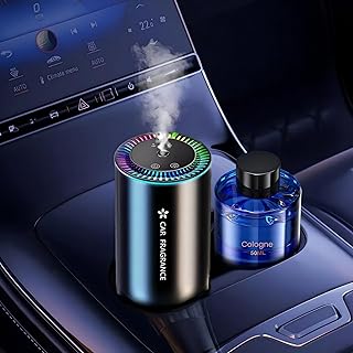 2026 Auto Lufterfrischer mit 50ml Parfüms, Auto Elektrischer Duft, Ultraschall-Zerstäuber, Inte…