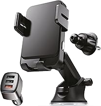 Wegman Handyhalterung Auto mit Ladefunktion 15W Qi, Smartphone Halterung Auto für Lüftung, Arma…