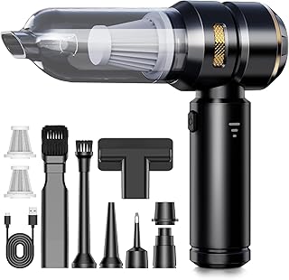 Handstaubsauger, 26000PA Handstaubsauger Akku Kabellos, 4-in-1 Autostaubsauger Stark, 3-Gang Mini…