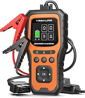 TREKURE 6000A Auto Starthilfe Powerbank mit OBD2 Diagnosegerät und Batterietest, Starthilfe Powe…