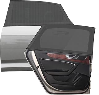 2 Stück 130 * 55cm Sonnenschutz Auto Baby mit Zertifiziertem UV Schutz,Universal Sonnenblende Au…