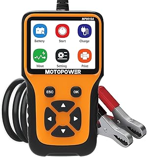 MOTOPOWER MP0515A 12V 100-2000 CCA Autobatterietester Ladesystem Analysator und Generatorprüfger…
