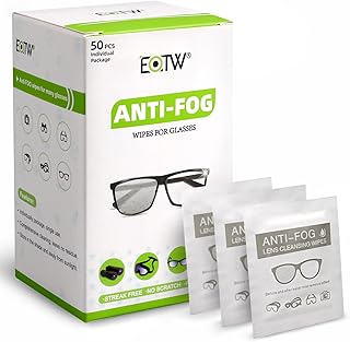 AntiBeschlag Tücher für Brillen, EOTW Einzeln Verpackt Anti-Beschlag Reinigungstücher Nebel-Bl…