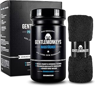 GENTLEMONKEYS Profi Fahrzeugreiniger Set • Nasstücher für gründliche Reinigen, Polieren und …