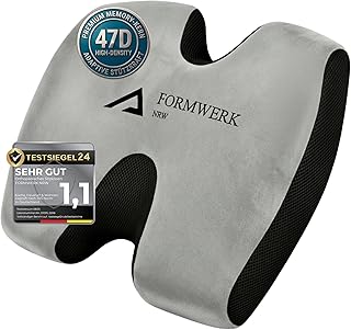 Sitzkissen Orthopädisch – Premium ergonomisches Sitzkissen für Büro und Auto mit 3D Memory Sch…