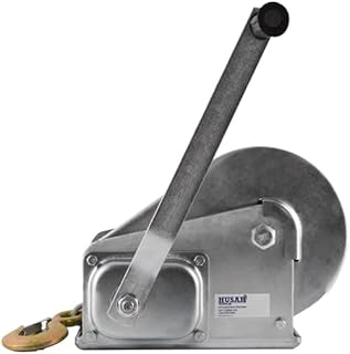 Handseilwinde 2600 lbs 1200 kg, mit Drahtseil 8 Meter, Automatische Reibungsbremse, doppeltwirken…