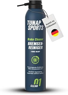 TUNAP SPORTS Bremsenreiniger Spray 300ml | Fahrrad Bremsen reinigen | Entfernt Verschmutzungen oh…