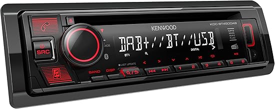 Kenwood KDC-BT450DAB CD-Autoradio mit DAB+ und Bluetooth Freisprecheinrichtung (Hochleistungstune…