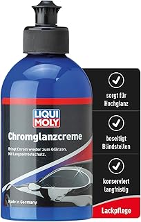 LIQUI MOLY Lackpflege Chromglanzcreme, Art.-Nr.1529 I 250 ml Chrompolitur Auto zur Reinigung & Ch…