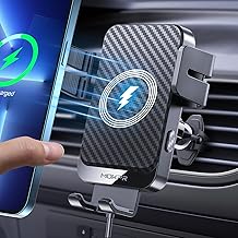 MOKPR 15W Handyhalterung Auto mit Ladefunktion, Kfz Ladegerät Induktive Ladestation Auto Handyha…