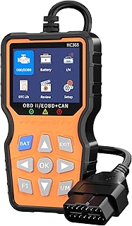 OBD2 Diagnosegerät, KFZ Fehlerauslesegerät mit Batterietester Funktion, 13 Sprachen Auto Ausles…