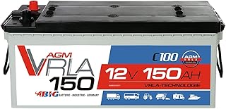 BIG AGM Solarbatterie 150Ah C100 12V Batterie Versorgung Caravan Boot 130Ah 140Ah GEL