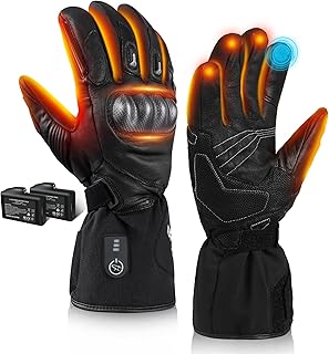 BARCHI Beheizte Handschuhe für Männer und Frauen, wiederaufladbare Motorradhandschuhe, elektris…