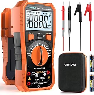 Crenova Digital multimeter, TRMS Voltmeter Ammeter Auto-Range 6000 Zähler Ohmmeter, misst Spannu…