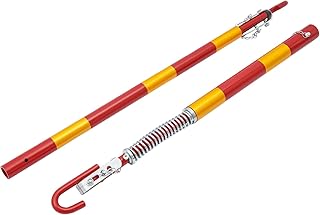 PKW KFZ Abschleppstange aus Stahl 5T, Schleppstange Pannenhilfe mit Federdämpfung, Abschleppseil…