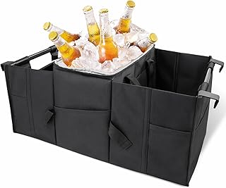 Faltbarer Kofferraum organizer– Mehrzweck-Aufbewahrungsbox für Auto, SUV und LKW – Großes F…