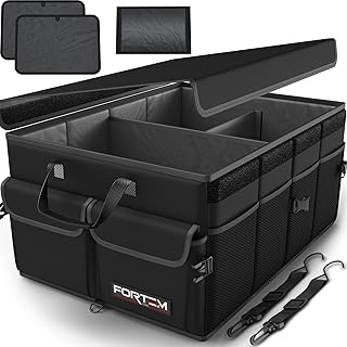 FORTEM Kofferraum Organizer, Kofferraumtasche, Zusammenklappbarer Auto Organizer Kofferraum mit F…