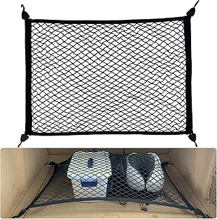 Fousenuk Gepäcknetz, Auto Kofferraumnetz Wohnmobil 80X60cm, Erstreckt Sich auf 160x120cm Mit 4 M…