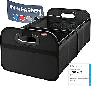 HELDENWERK Kofferraumtasche faltbar mit Anti-Rutsch-Klett – Kofferraum-Organizer, Auto Faltbox, E…