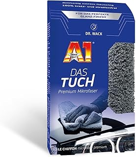 Dr. Wack DAS Tuch Mikrofasertuch 40 x 40 cm – extrem weiches & saugstarkes Reinigungstuch für Au…