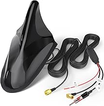 Eightwood DAB DAB+ Antenne Auto Haifisch Antenne Auto FM/DAB/GPS Dachantenne mit Verstärker Auto…