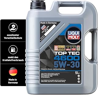 LIQUI MOLY Top Tec 4600 5W-30 | 5 L | Synthesetechnologie Motoröl | Art.-Nr.: 3756
