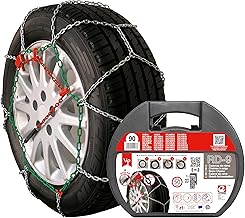 RD9 Schneeketten aus Metall, RD9 mm, Größe 90, Set mit 2 Stück, Handschuhe im Lieferumfang ent…