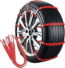 Universal Schneeketten-Set 10-teilig – Verstellbar für Auto, SUV & Geländewagen | Anti-Rutsch…