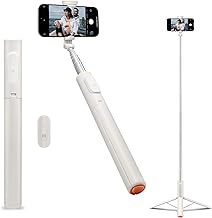 Spigen Handy Stativ mit Bluetooth Fernbedienung [Auto-Open], Selfie Stick mit Stativ [Klapphalter…