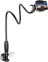 Lamicall Schwanenhals Handyhalterung für Bett, Handyhalter – [80mm Klemmbasis] Flexible Lang Arm…