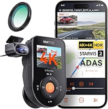 VANTRUE S1 PRO MAX 4K + 4K Dashcam Auto Vorne Hinten mit CPL, Dual STARVIS 2 Nachtsicht HDR, 24H …
