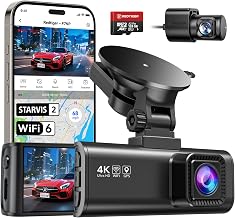 REDTIGER Dashcam Auto Vorne Hinten 4K/2,5K mit STARVIS 2, Dash Cam Auto Kamera 3,18″ IPS-Bildschi…