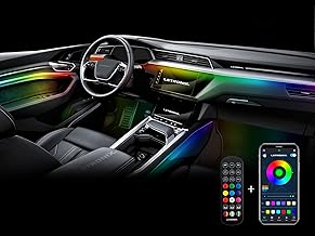 RGBIC RGB Full LED Rainbow Auto Ambientebeleuchtung (Für Armaturenbrett) mit APP Steuerung und F…