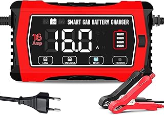 16A 6V/12V/24V Autobatterieladegerät-Haisito Intelligentes Ladegerät mit LCD-Display, Batteriep…