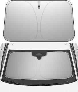 Spigen Sonnenschutz Auto Frontscheibe – UV & Hitzeschutz, Faltbare Auto-Sonnenschutzblende für A…