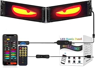 2er Devil Eyes Light for Cars Led Augen für LKW Auto, DIY Anzeige Programmierbar, Intelligente B…