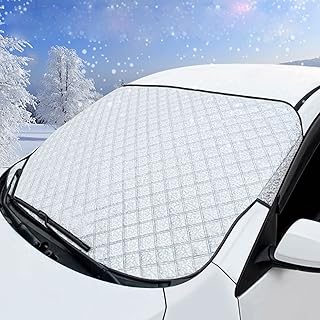 KEELYY Frontscheibenabdeckung Scheibenabdeckung Auto Winter Frostabdeckung Sonnenschutz Auto Fron…