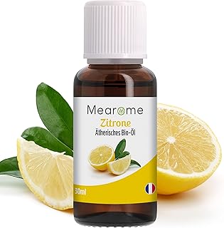 Zitronenöl Bio | 30 ML | Ätherisches Öl 100% Naturrein | Mearôme | Aroma zum Verzehr Backe | …