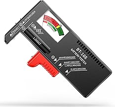 Dlyfull Batterietester – Batterie Tester für AA, AAA, C, D, 9V & 1.5V Knopfzellen – Akku Tes…