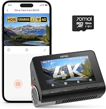 70mai 4K A810S Dashcam Auto Vorne mit STARVIS 2 HDR Nachtsicht, Autokamera mit 128GB Karte, 24/7 …