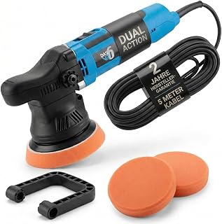 V2 Exzenterpolierer Auto 650 W – Dual Action Poliermaschine mit 6 Geschwindigkeitsstufen, passe…