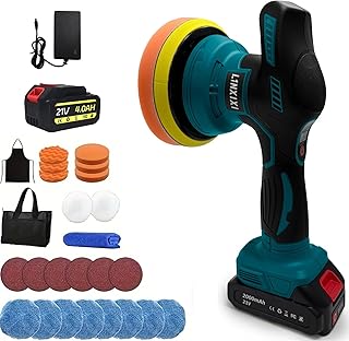 Poliermaschine Auto für Makita 18V Akku, 6 Zoll Orbital Auto Politur mit 8 Variablen Geschwindig…
