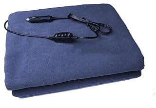 Elektrische 12V Heizdecke 100x149cm – Kuschelige Decke, Sicheres Design für Gleichmäßige Wärm…