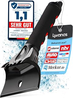 LYVANAS Eiskratzer Auto TESTSIEGER 2026* – Ergonomisch, schnell & stark | Profi Scheibenkratzer A…