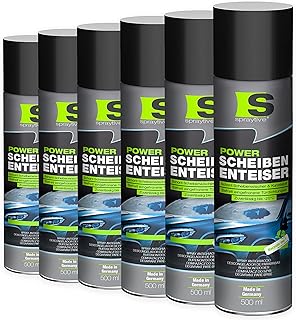 6 x 500ml Power Scheibenenteiser – Enteiserspray für Autoscheiben & Schlösser – Entfroster …