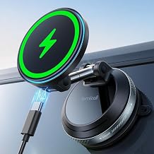 Lamicall 15W für MagSafe Autohalterung mit Ladefunktion Handyhalterung Auto | [TOP Vakuum] Magne…