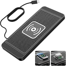 Induktive Ladestation Auto 15W, kabelloses Auto mit Rutschfester Oberfläche | , universelles Lad…