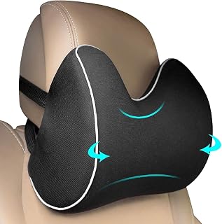 Feagar Auto Nackenkissen Memory Foam Für Kopfstütze [Schwarz] | Ergonomische Nackenstütze Auto…