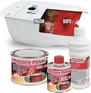 Power Tank – Tankversiegelung Motorrad 2k Rot 350 g Set Tankentroster Innen Versiegelung Tanksani…